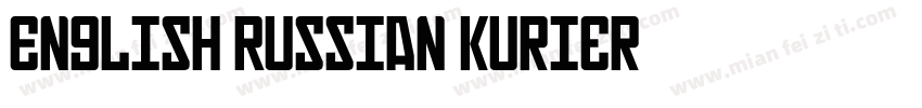 English Russian Kurier字体转换